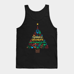 Terrific Grandpa Gift - Xmas Treev2 - Christmas Tank Top